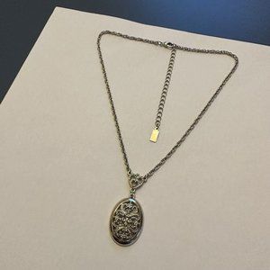 Signed 1928 (Brand) Silver Tone Costume Necklace